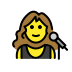woman singer transparent PNG icon