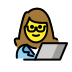 woman technologist transparent PNG icon