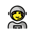 woman astronaut transparent PNG icon