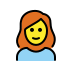 woman: red hair transparent PNG