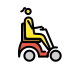woman in motorized wheelchair: facing right transparent PNG icon