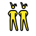 men with bunny ears transparent PNG icon