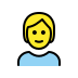 person: blond hair transparent PNG icon