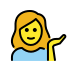 woman tipping hand transparent PNG icon
