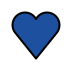 blue heart transparent PNG icon