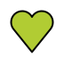 green heart transparent PNG icon