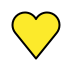 yellow heart transparent PNG icon