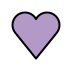 purple heart transparent PNG icon