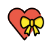 heart with ribbon transparent PNG icon