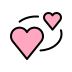 revolving hearts transparent PNG icon