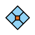 diamond with a dot transparent PNG icon