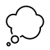 thought balloon transparent PNG icon