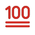 hundred points transparent PNG icon