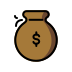 money bag transparent PNG icon