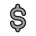 heavy dollar sign transparent PNG