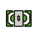 dollar banknote transparent PNG icon