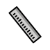 straight ruler transparent PNG icon