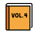 orange book transparent PNG icon