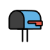 open mailbox with lowered flag transparent PNG icon