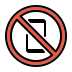 no mobile phones transparent PNG icon