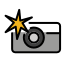 camera with flash transparent PNG icon