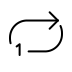 repeat single button transparent PNG
