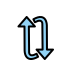 clockwise vertical arrows transparent PNG