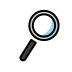 magnifying glass tilted right transparent PNG icon