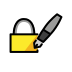 locked with pen transparent PNG