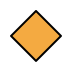 large orange diamond transparent PNG icon