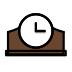 mantelpiece clock transparent PNG icon