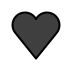 black heart transparent PNG icon