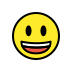 grinning face with big eyes transparent PNG icon