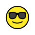 smiling face with sunglasses transparent PNG icon