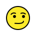 smirking face transparent PNG icon