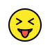 squinting face with tongue transparent PNG icon