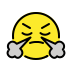 face with steam from nose transparent PNG icon