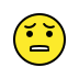 anguished face transparent PNG icon