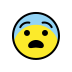 fearful face transparent PNG icon