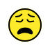 weary face transparent PNG icon