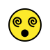 face with spiral eyes transparent PNG