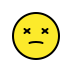 face with crossed-out eyes transparent PNG