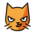 cat with wry smile transparent PNG icon