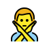 man gesturing NO transparent PNG icon