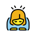 woman bowing transparent PNG icon