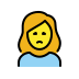 woman frowning transparent PNG