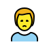 man frowning transparent PNG icon