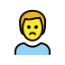 man pouting transparent PNG icon