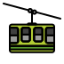 mountain cableway transparent PNG icon