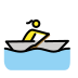 woman rowing boat transparent PNG icon